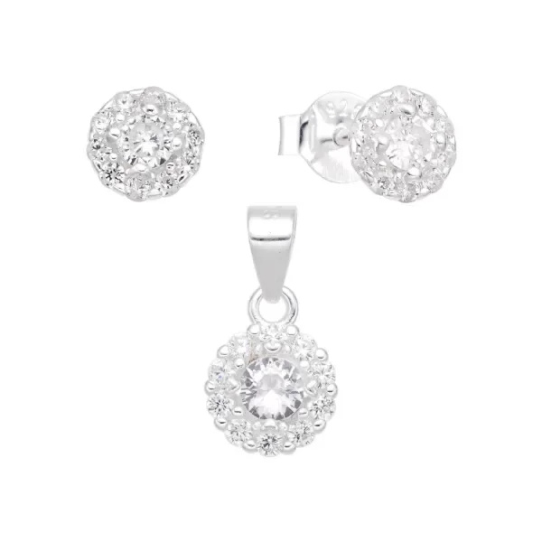 Producto - Conjunto Tiara - ( Aros y dije) - 0