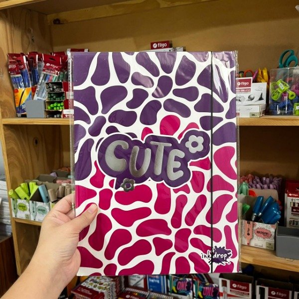 Producto - Carpeta oficio con solapa Cute