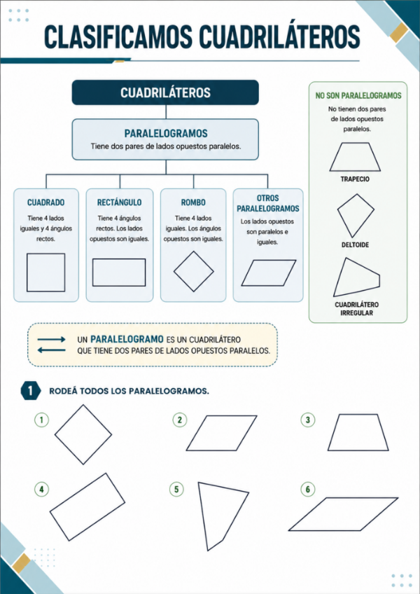 Producto - Geometría: Propiedades, clasificación, diagonales y construcciones - 5
