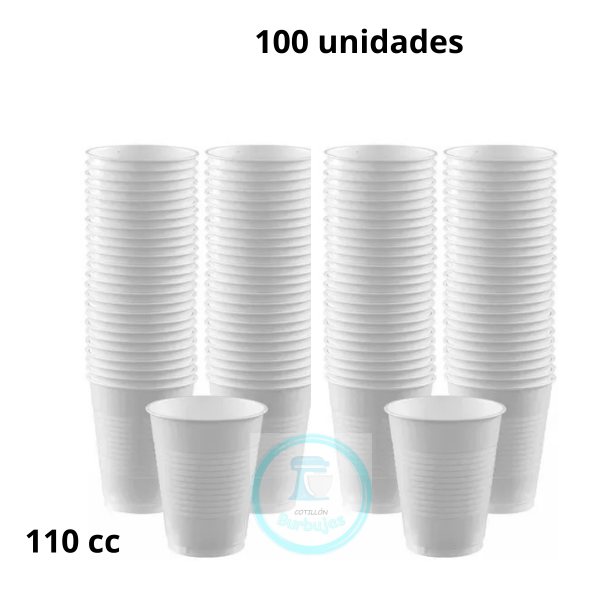 Producto - Vaso Plástico descartable 110cc (paquete 100 unidades)