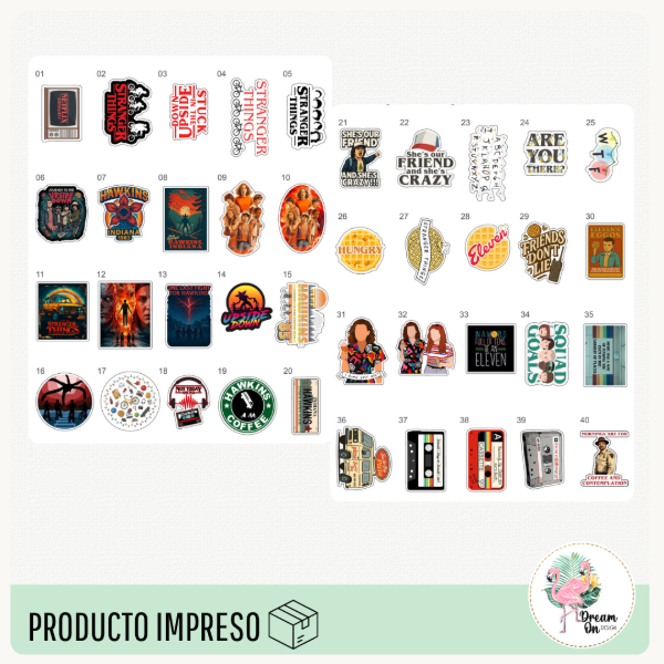 Producto - Stickers Stranger Things - 1