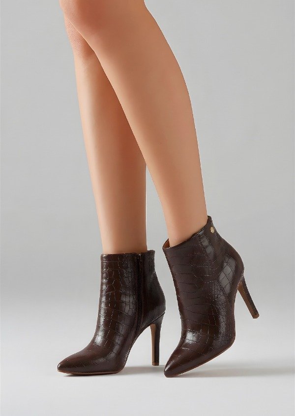 Producto - Bota VIZZANO crocco marrón oscuro importada