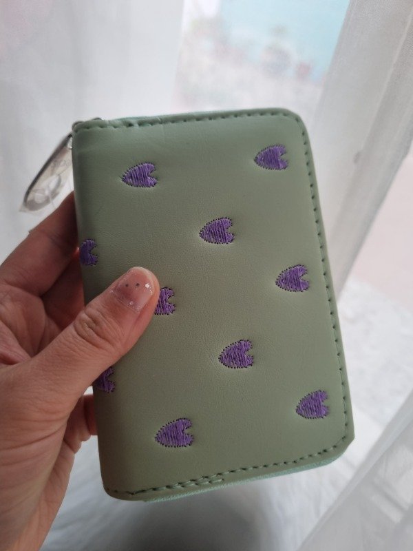 Producto - Bille skora verde con corazones lilas