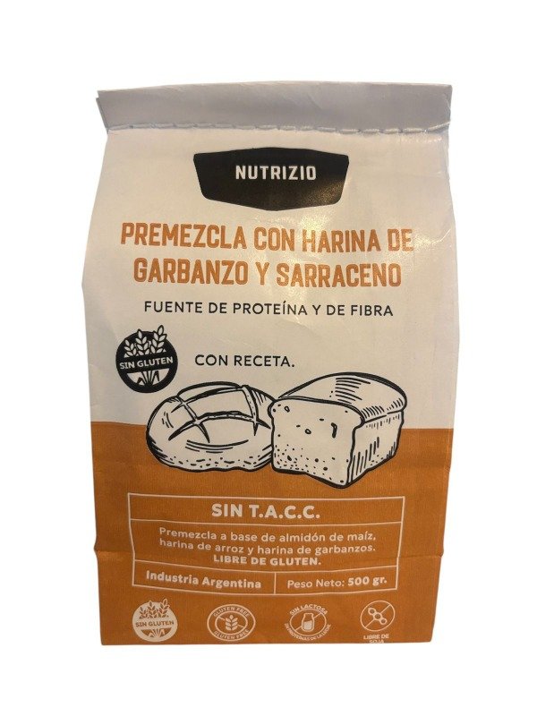 Producto - PREMEZCLA CON GARBANZO Y SARRACENO  SIN TACC 500GR