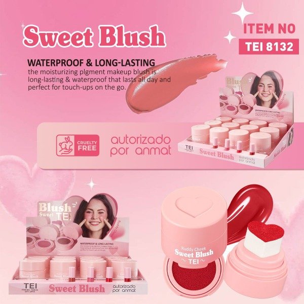 Producto - RUBOR CON ESPONJA CORAZÓN - TEI