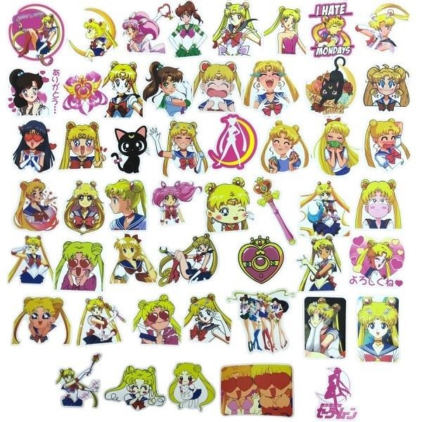Producto - Stickers Sailor Moon Cristal Pack x 51 unidades