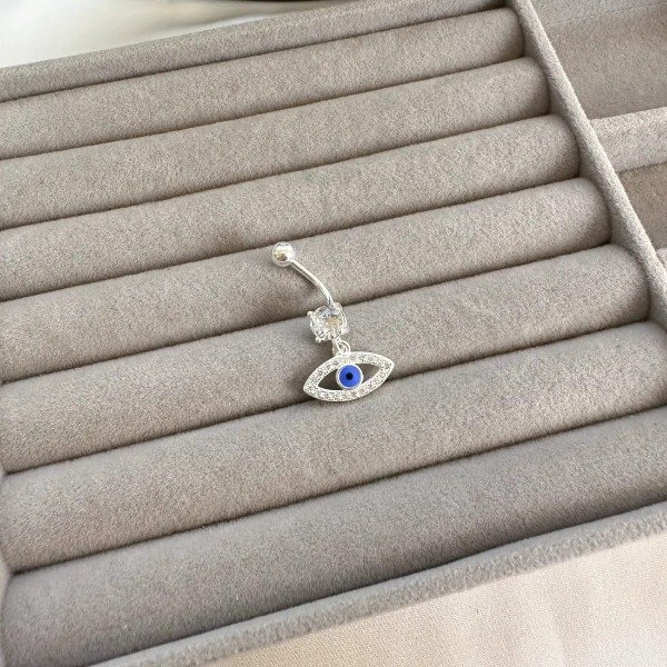 Producto - Piercing Ombligo Ojito con Micropave y Cubic - 1