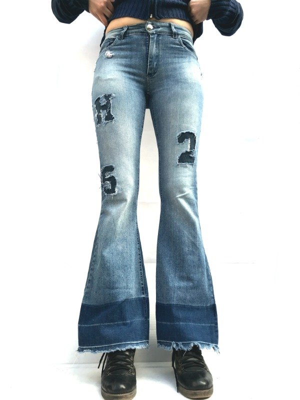 Producto - Oxford jeans elastizado Numbers and Letters - 1