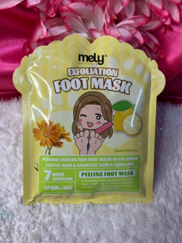 Producto - Mascarilla para pies Mely amarillo