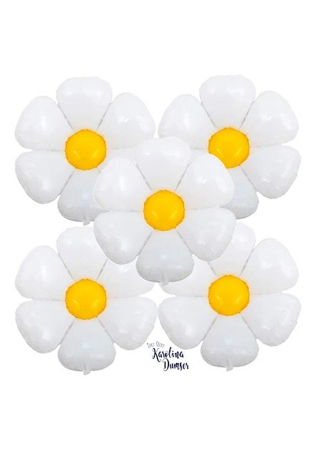Producto - Globo Flor Margarita Blanca