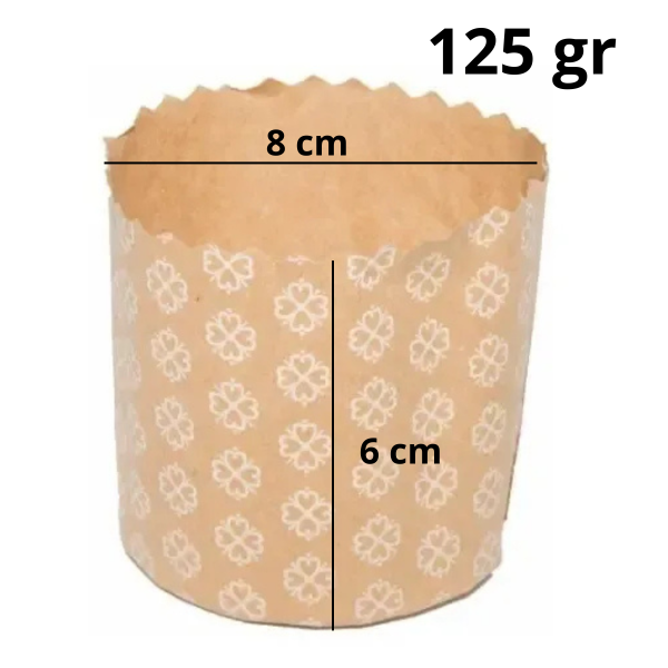Producto - Molde de Pan Dulce de Papel 125 gr