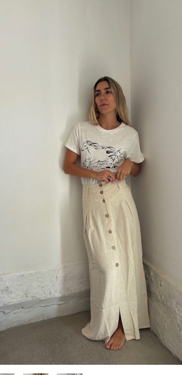 Producto - Falda Casimiro lino