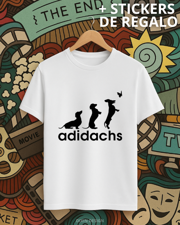Producto - Remera Perro Salchicha Cool + Salchi Stickers de Regalo