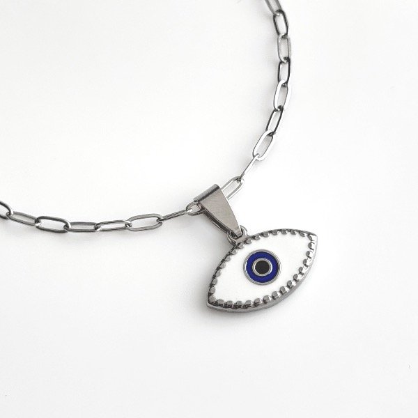 Producto - Collar de acero quirúrgico - 45cm - Chain - Ojo Turco