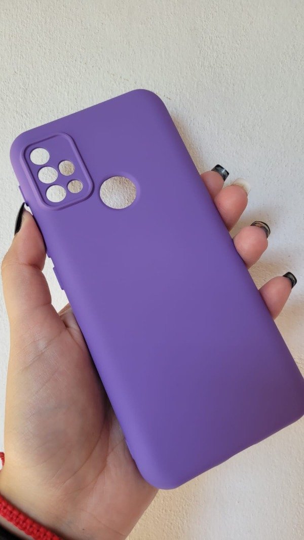 Producto - G20 y G30 silicona case con felpa violeta