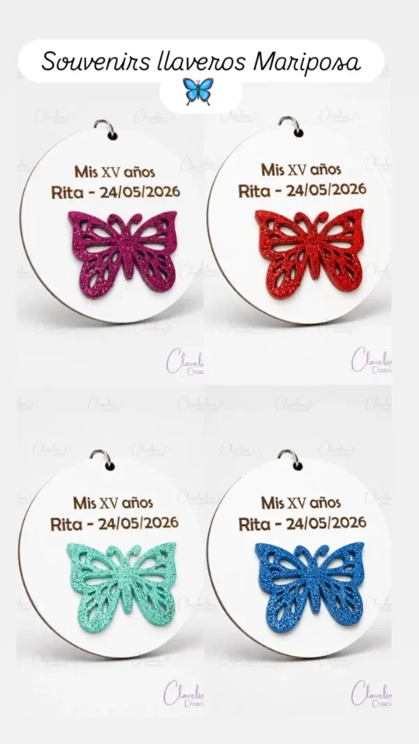 Producto - Souvenirs llaveros mariposa - 0