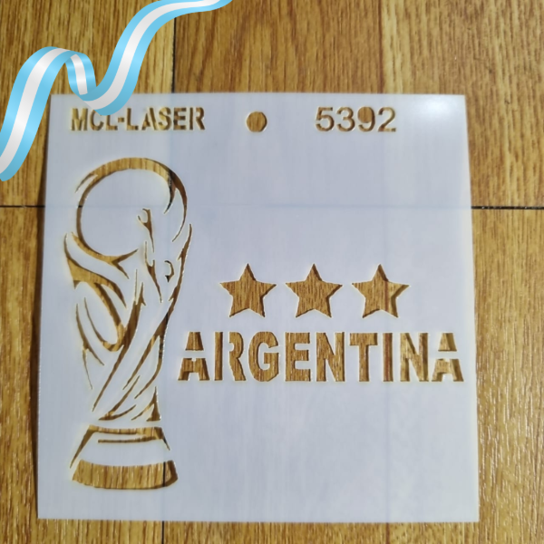 Producto - St 5392 de10x10 cm Stencil Mundial 2026 Copa