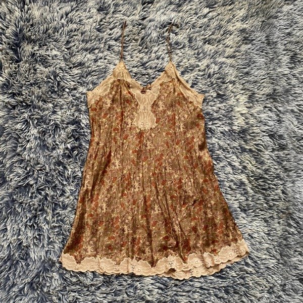 Producto - Vintage silk flowered nightdress. Size: S