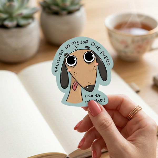 Producto - Sticker die cut Vinilo Lo mejor (PREVENTA)