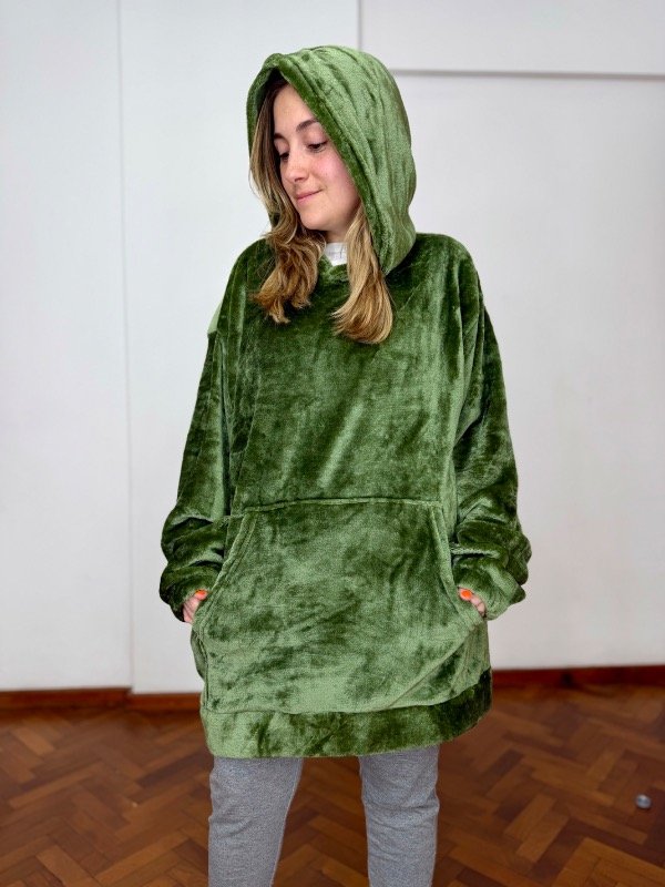 Producto - Maxi buzo polar soft verde
