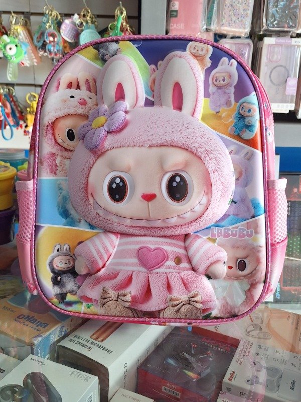Producto - MOCHILA JARDÍN REFORZADA 3D LABUBU, mod. 1