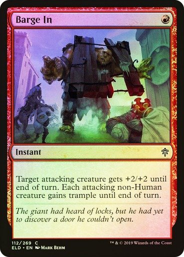 Producto - Barge In Foil  Throne of Eldraine