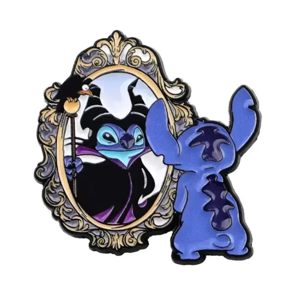 Producto - Pin Disney - Stitch espejo Maléfica