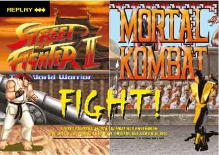 Producto - Poster - Street Fighter vs Mortal Kombat