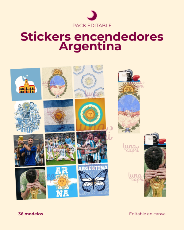 Producto - Stickers para encendedores ARG