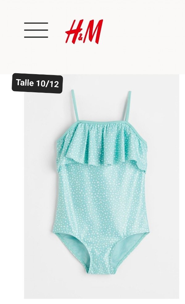 Traje de Baño HyM  talle  10/12 lunares