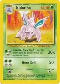 Producto - Pokemon Nidorino (37/103) Base Carta Pokemon