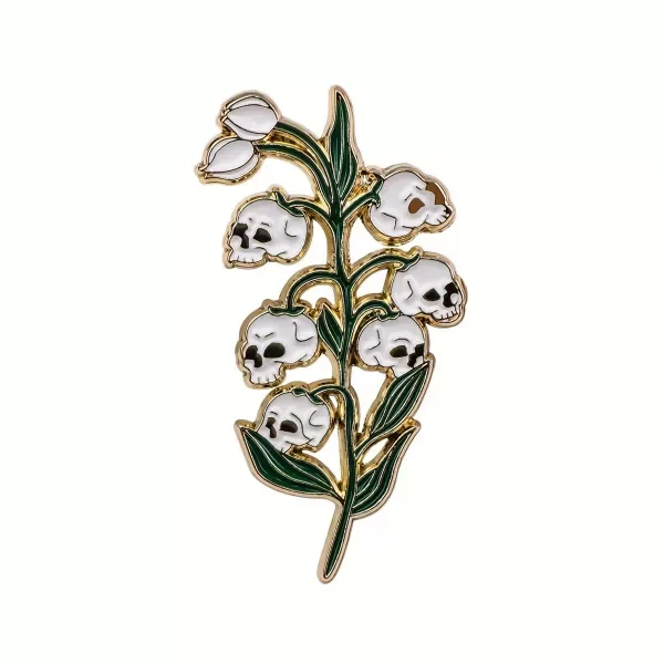 Producto - Pin Lirios del Valle con Calaveras