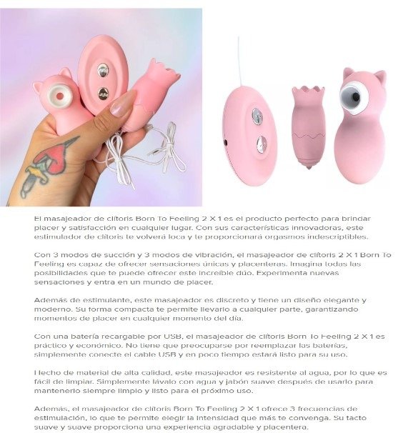 Producto - Masajeador Siliconado Recargable (2 en 1)