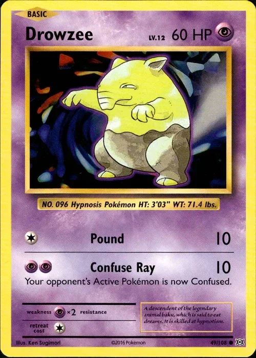 Producto - Drowzee - 49/108 - Evolutions