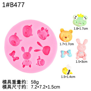 Producto - Molde animales y moños 6U3