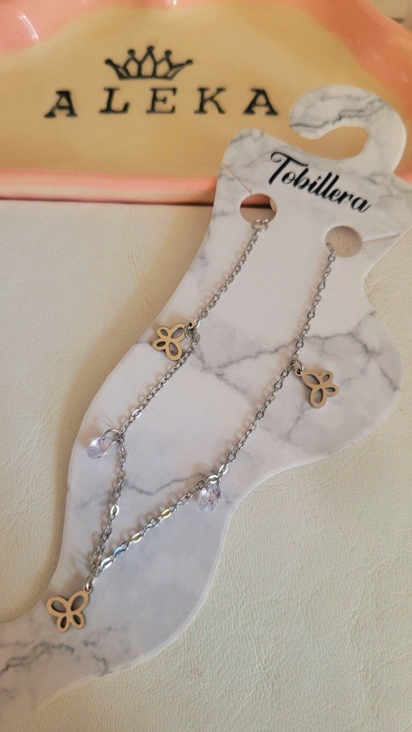 Producto - Tobillera mariposas de acero quirúrgico - 1