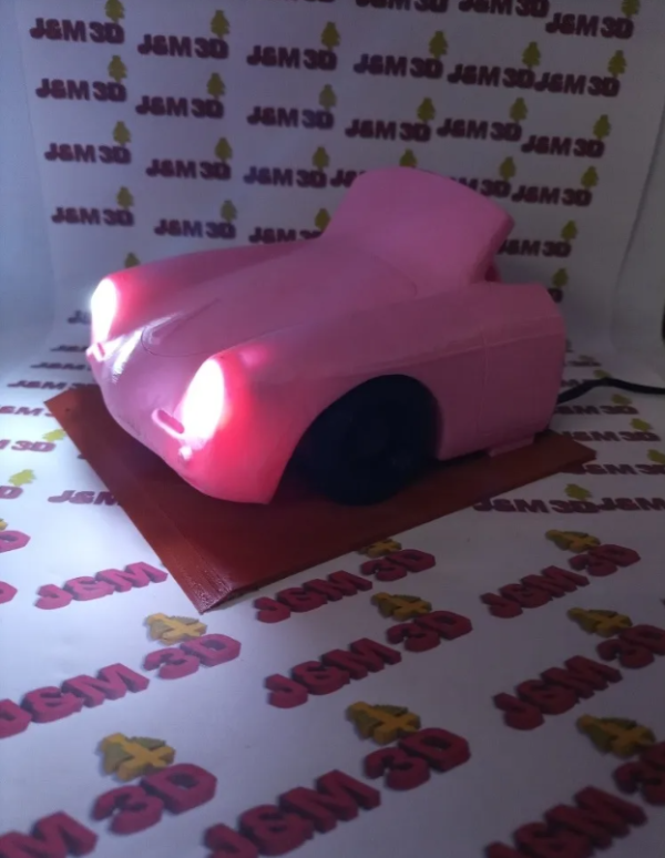 Producto - Auto Velador Decoración Luz Porsche Diseño 3d