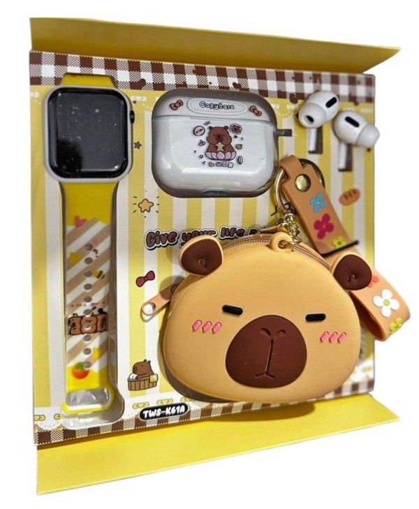 Producto - Reloj+Auriculares+Monedero Capibara