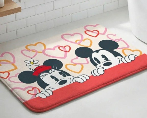 Producto - Alfombra de Baño Mickey y Minnie Licencia Oficial