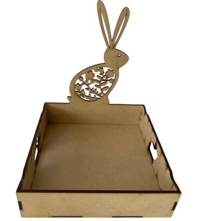 Producto - PACK 10 BANDEJA CONEJO 15X15 CM