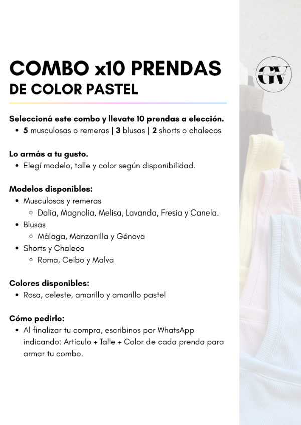 Producto - Color Pastel - Promo x10 unidades - 1