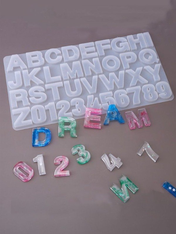 Producto - Molde de silicona Letras de Resina