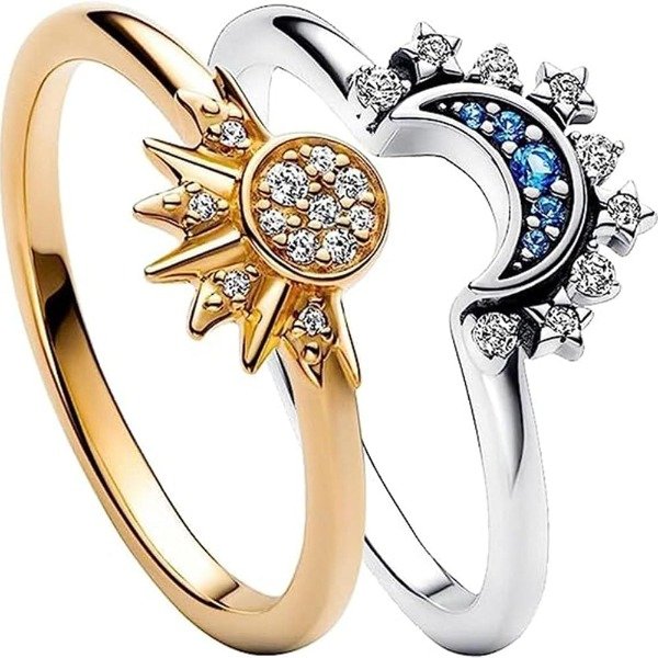 Producto - Anillos Para Compartir Sol y Luna - 4