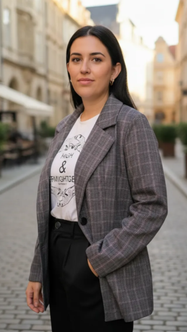 Producto - Blazer Forrado Principe de Gales - 0