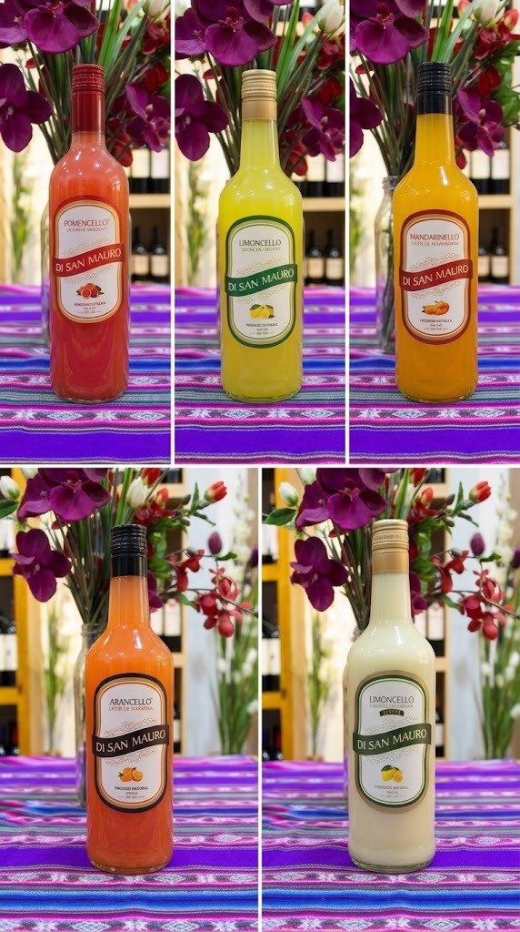 Producto - Di San Mauro Licores Limoncello, Mandarinello, Arancello, Pomencello PACKX4 - 2