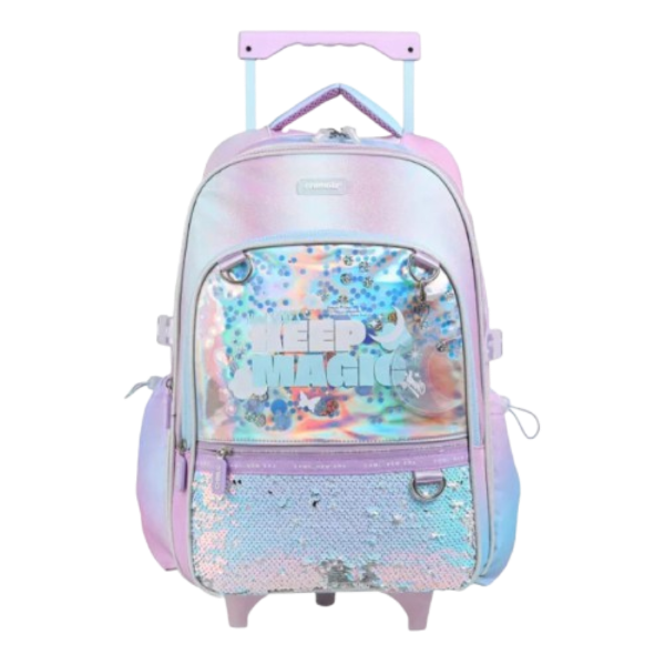 Producto - Mochila Chimola TR133 con Carrito  Diseño Holográfico Keep Magic