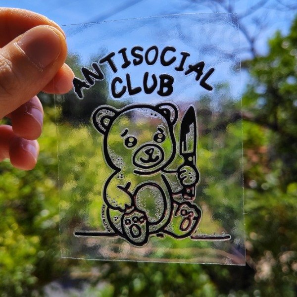 Producto - STICKER ANTISOCIAL CLUB VINILO UV