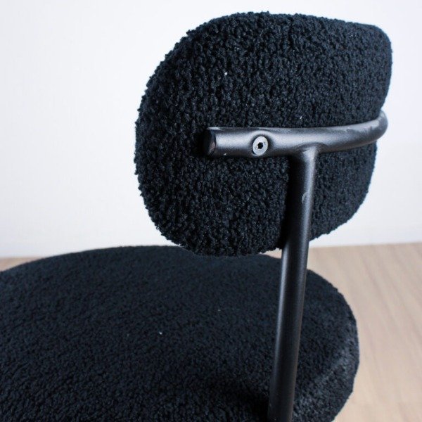 Producto - BANQUETA SIENNA TELA BOUCLE NEGRA - 5