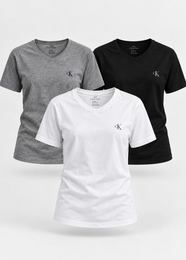 Producto - Pack X3 Remeras CK Mujer - 0