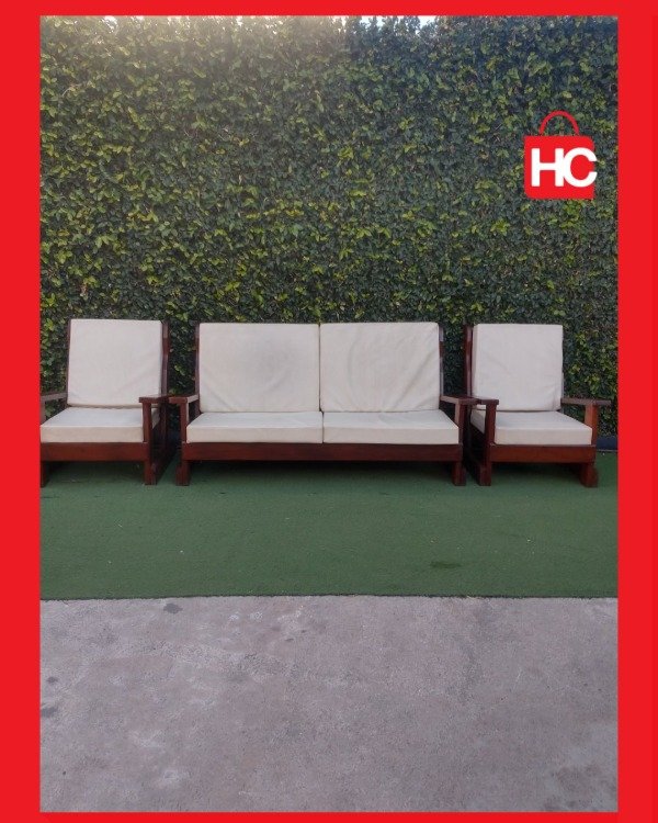 Producto - Juego de Living de Madera Diseño Moderno